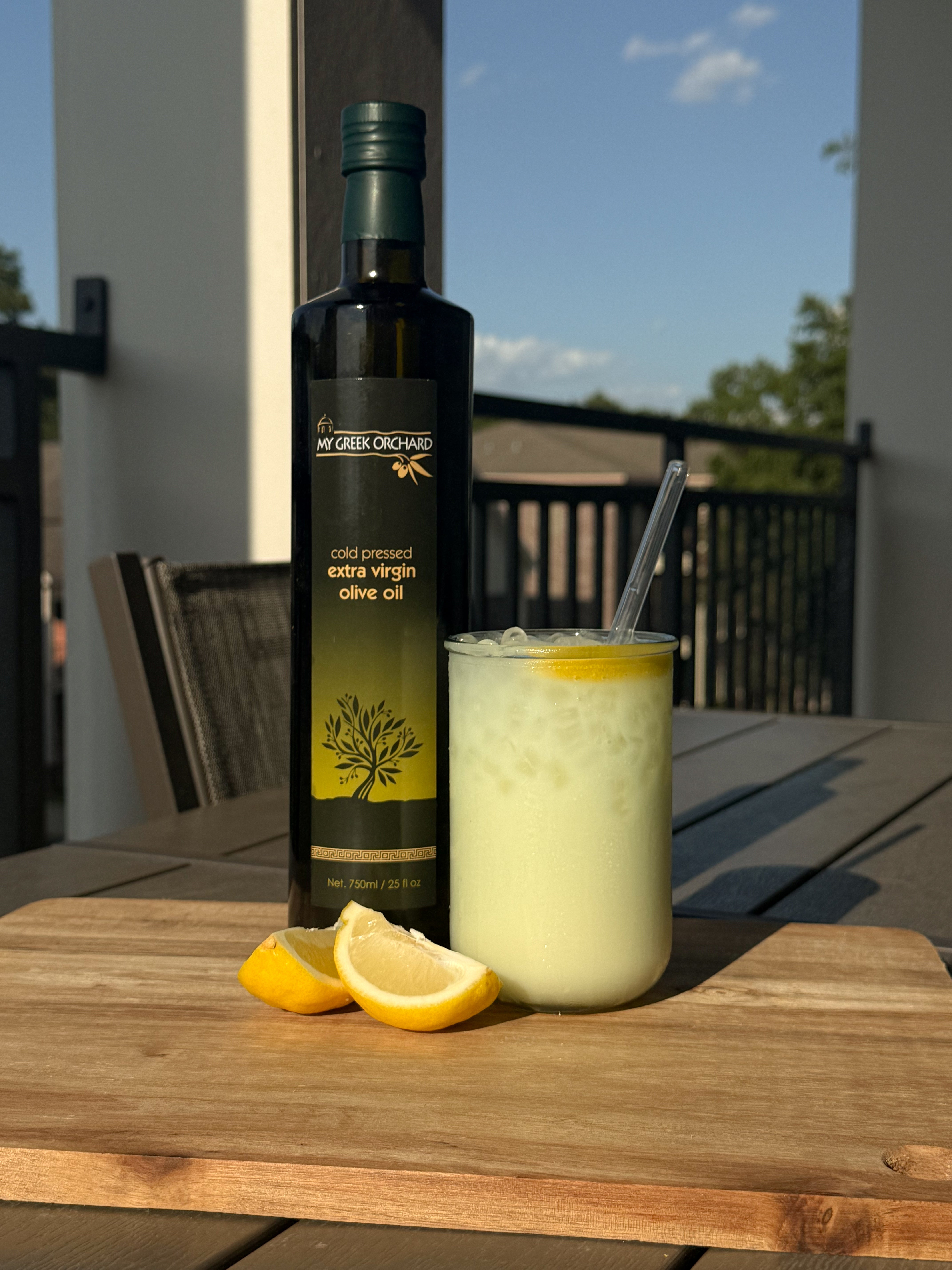 My Greek Orchard Olive Oil Lemonade